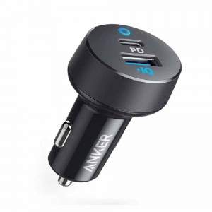 شاحن سيارة انكر باوردرايف كلاسيك 30 واط مع سلك شاحن 1.8م من USB-C الى ايفون